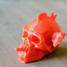 funny skull 3 gadget cigar 3d print model - Mito3D