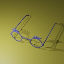 funny sunglass frame fashion sunglasses party specs glasses 3d print model - Mito3D