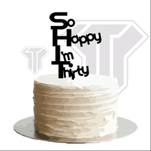 funny topper 30 birthday joke cake 3d print model - Mito3D