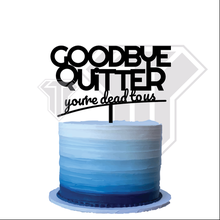 funny topper goodbye quitter cake farewell bye 3d print model - Mito3D
