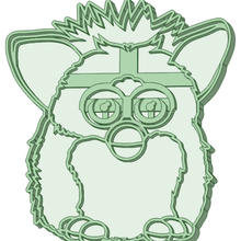 furby cookie cutter tool 3d print model - Mito3D