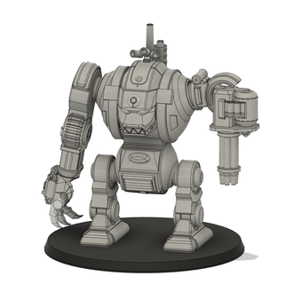 furioso 10+30 gioco guerra tavolo spazio soldato dreadnought robot proxy oldhammer 3d print model - Mito3D