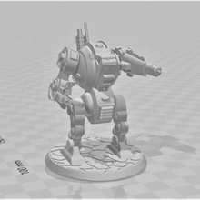 furibundus-Muster-style dreadnought - 28mm Roboter sci-fi Spiel Spiele Raum fantasy 32mm 30mm 28 3d print model - Mito3D