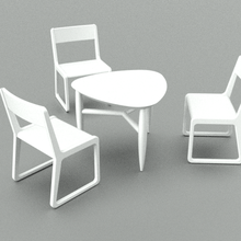 mobília arquitetura faça cadeira tabela modelos miniatur modelo arte interior 3d print model - Mito3D