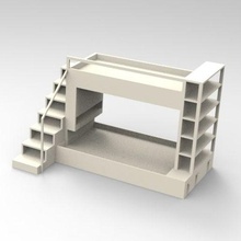 mobilya ranza yatak mimari odası maket ev plan model yapımı 3d print model - Mito3D