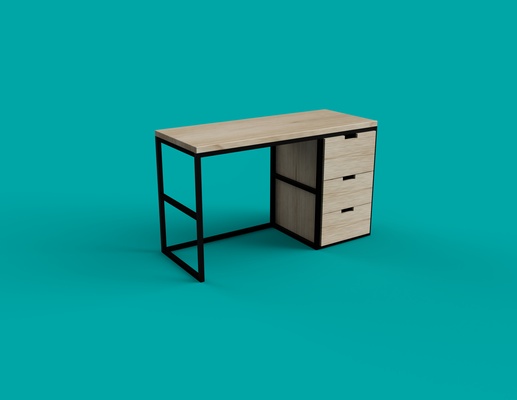 furniture desk 3d print model - Mito3D