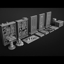 furniture mansion madness game miniature tabletop boardgame 3d print model - Mito3D