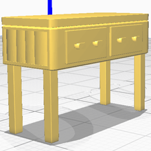 mobilier miniature maison modèle table stl 3d print model - Mito3D