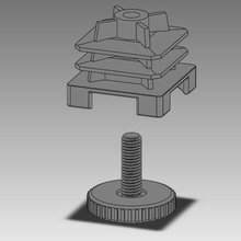 Möbel Quadratmeter tool Platz Füße 3d print model - Mito3D