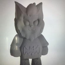 amigo peludo morcegos a arte brinquedo figura de ação crianças 3d print model - Mito3D