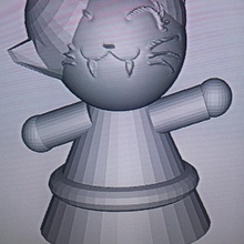 amis à fourrure anime kitty art jouet les enfants l'anime cat 3d print model - Mito3D