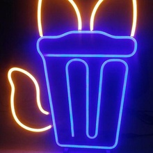 furry trash led neon light sign diy 3d print model - Mito3D