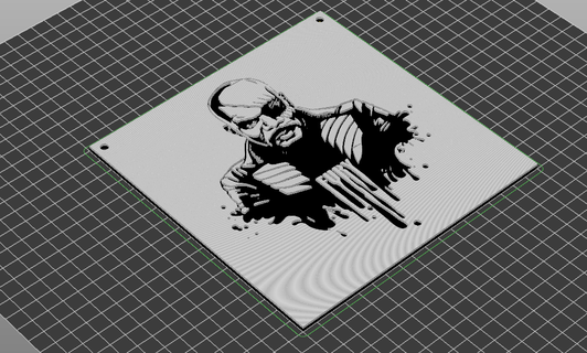 fury avengers image vengeurs fureur pseudo Samuel ljackson 3d print model - Mito3D