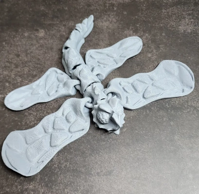 furia libellula arte articolando bug insetto animale articolato 3d print model - Mito3D