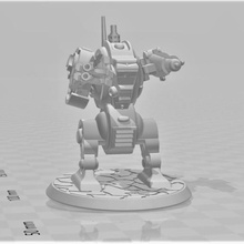 fureur furibundus motif de style dreadnought - 28mm robot science-fiction jeu jeux l'espace le dremel 3d print model - Mito3D
