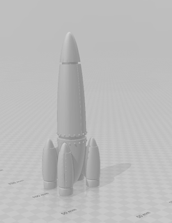 fusée super 3d print model - Mito3D