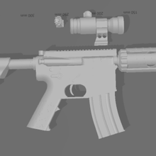fusil m4a4 oyun 3d print model - Mito3D