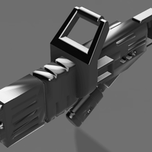 fusão blaster suporte arma jogos espaço comunista peixe comunistas 3d print model - Mito3D