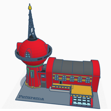 futurama planet ausdrücken Mode Futurama Planet edificio arquitectura Serie Animation Dibujo Beliebt berühmt 3d print model - Mito3D