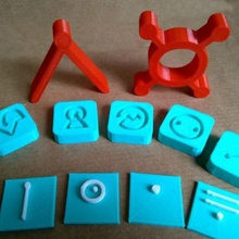 futurama alien alphabet verschiedene 3d print model - Mito3D