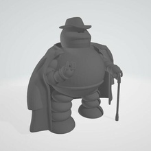 futurama robot mafia donbot fan art 3d print model - Mito3D
