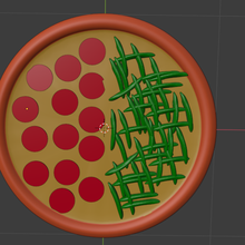 future- pizza 3d print model - Mito3D