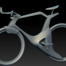 future bicycle 3d print model - Mito3D