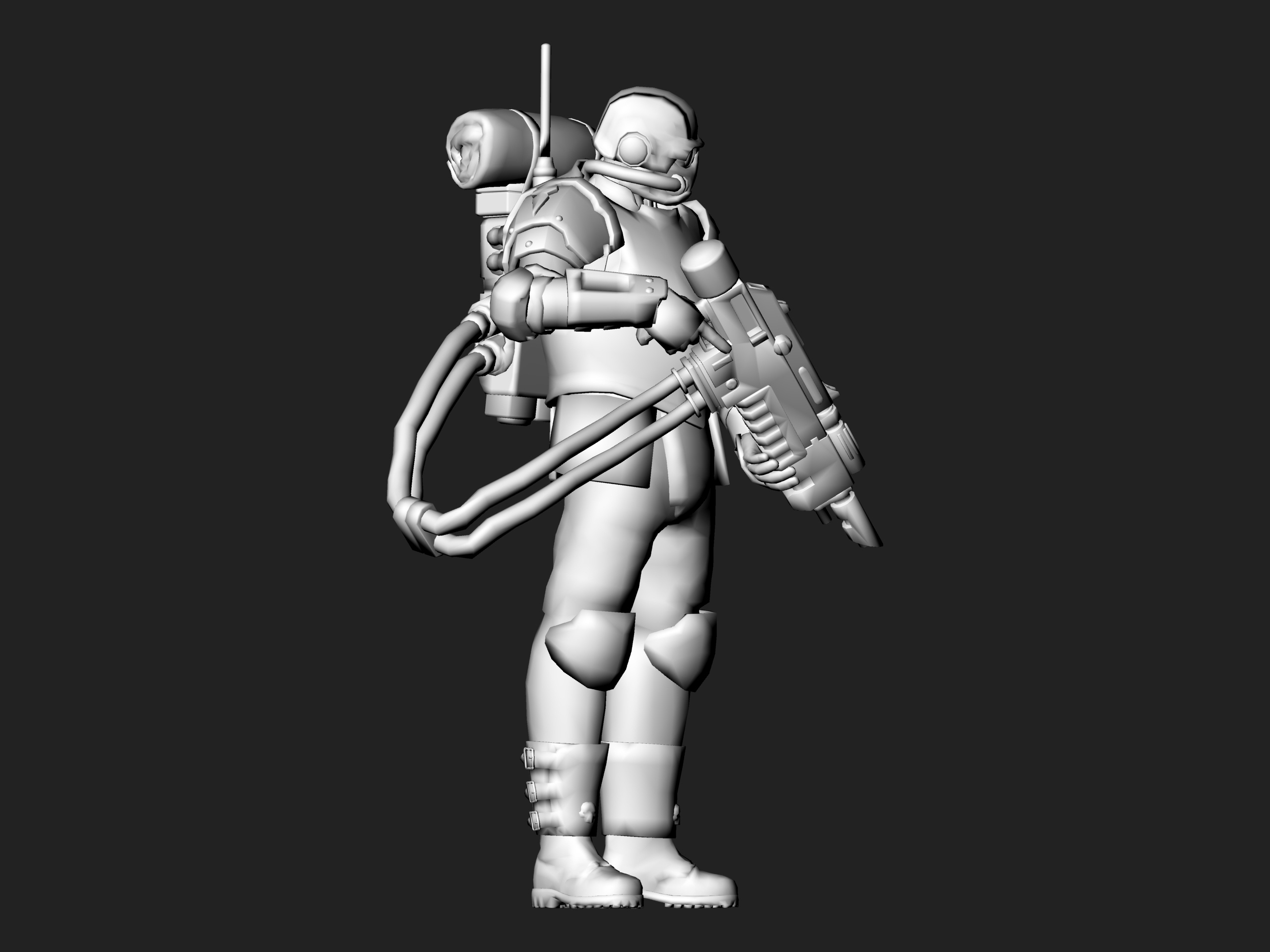 futuro soldato spazio guerra gioco scrivania test modello sorprendente reale bellezza bellissimo migliore brillante regalità 3D print model - Mito3D
