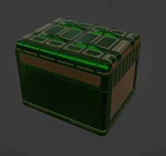 futurista caixa caixa futurista caixa metal caixa 3d print model - Mito3D