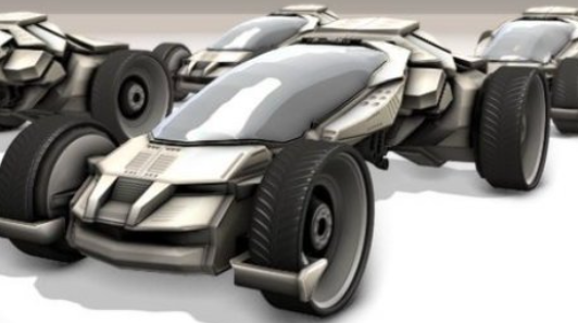 futuristic car game-ready vehicles vehicle future game ready 3d print model - Mito3D