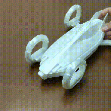 futuristico macchina giocattolo giocattoli veicolo supporto articolato Giochi giocare sport gara velocità gadget arte 3d print model - Mito3D