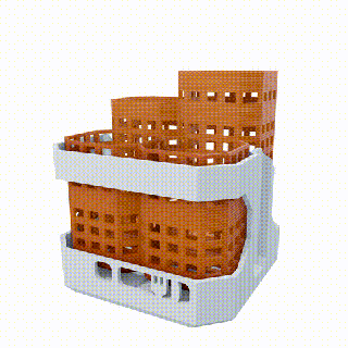 futurista talheres escorredor cozinha Utilitário Ferramentas casa mínimo industrial 3d print model - Mito3D