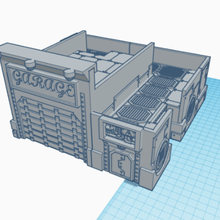 futuriste garage 40 000 40000 décor 3d print model - Mito3D