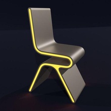 futuristic glowing chair model_furniture 3d print model - Mito3D