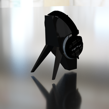 futuristic headset stand tool gamer gaming headset headset stand futuristic modern stand phonebooth headphones desk black