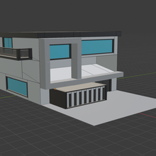 futuristic house architecture future 3d print model - Mito3D