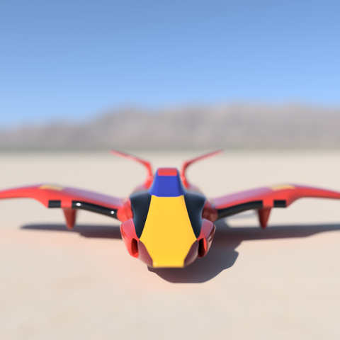 futuristic jet game 3D print model - Mito3D