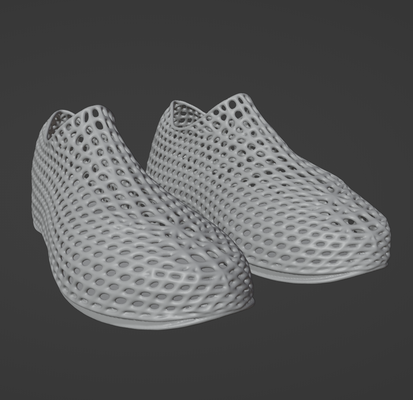 futuristico moderno scarpe stl file digitale scarpa fasion piedi proteggere 3d print model - Mito3D