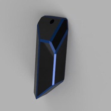 futuristico ciondolo moda anycubic3d 3d print model - Mito3D