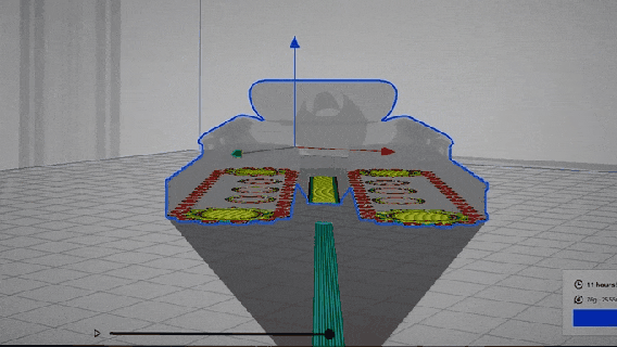 futuristisch Panzer Stealth Zukunft Design Krieg artikuliert Stück drucken Armee scifi Gaming Spielzeug mechanisch Spuren Crawler Ort Roboter 3d print model - Mito3D