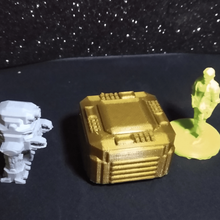 futurista tecnología mesa 28 mm ciencia fi juego azar miniatura terrian apuntalar miniaturas espacio ópera robot guerra papel jugando juegos fácil 3d print model - Mito3D