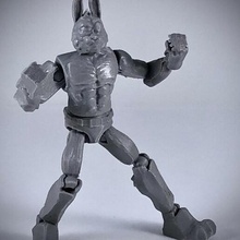 fuzzim finley azione figura giocattolo modello personalizzato giocattoli Bambola coniglio animale scimmia anatra mutante creatura tmnt ninja tartarughe 3d print model - Mito3D