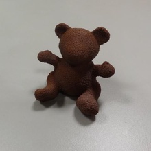 fuzzy bear flat bottom game animals 3d print model - Mito3D