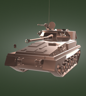 fv101 escorpião luz tanque HVAC guerra exército militares 3d print model - Mito3D
