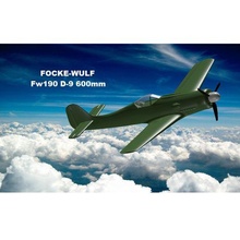 fw 190 d-9 600mm fw190d9 rc remote control controlled model lwpla lw-pla scale light weight 3d blender aeroplane 3d print model - Mito3D
