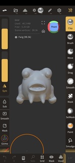 fwig fwog Art frog 3d print model - Mito3D
