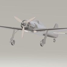 fw-190 verschiedene fw190 warbird Flugzeug 3d print model - Mito3D