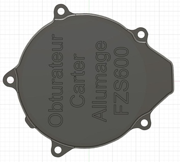 fzs600 alternatore otturatore yamaha fzs 600 fazer caffè creatore motociclo motore 3d print model - Mito3D