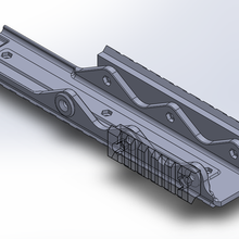 g&p stoner mk63 railed heat shield & rails airsoft lmg 3d print model - Mito3D