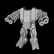 g-21 gaunt quad laser 6mm game battletech robotech mechs mecha robot epic 40k machines stargrave 3d print model - Mito3D